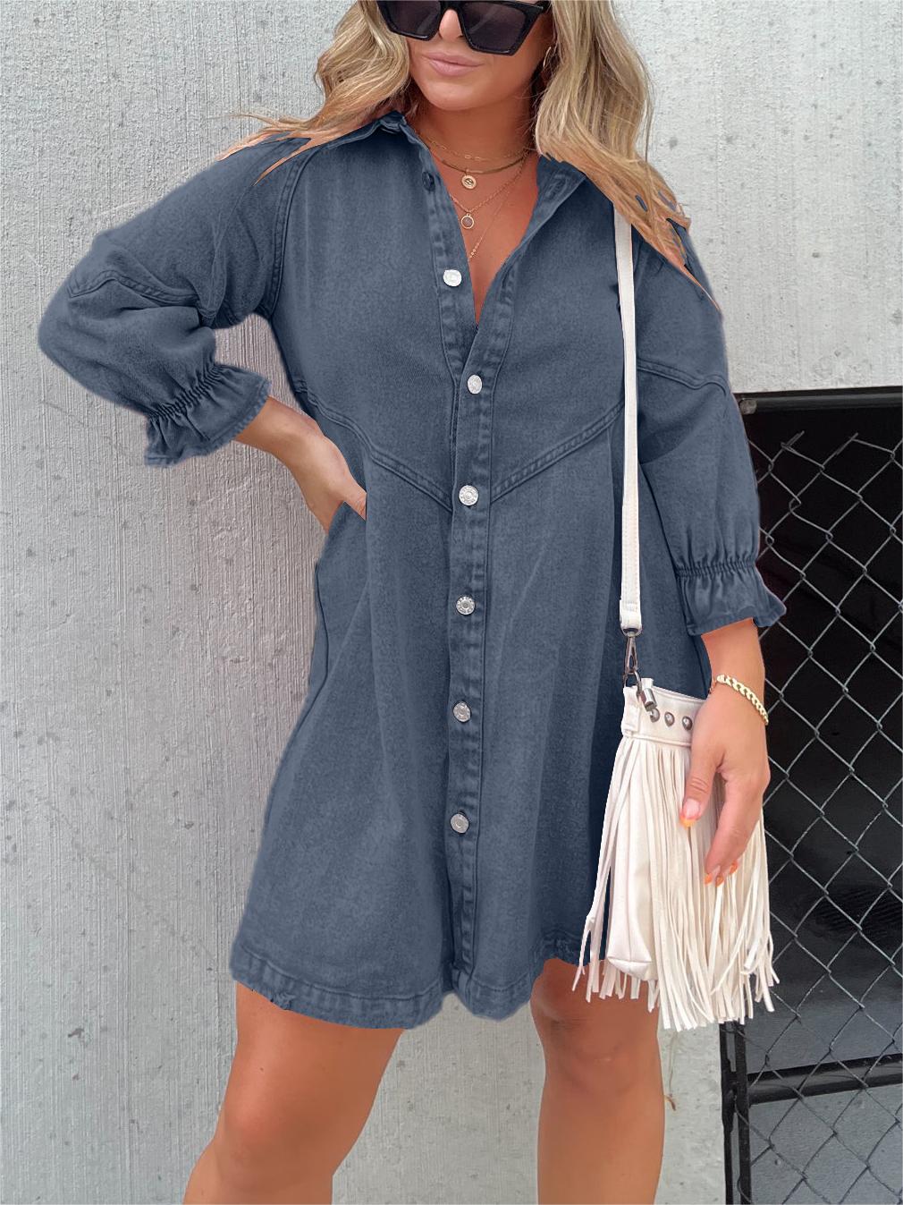 Stilvolles Denim Kleid