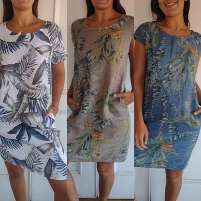 Froukje Kleid mit Botanischem Print