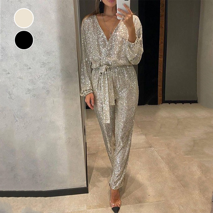 Glamsie Jumpsuit – Glitzer und Glamour für die Feiertage